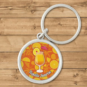 Tequila sunrise key ring