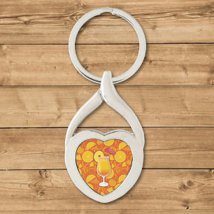 Tequila sunrise key ring