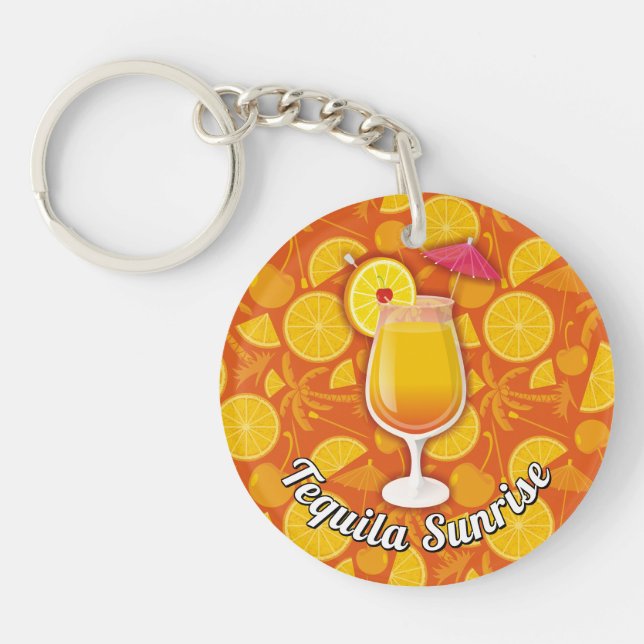 Tequila Sunrise Keychain (Front)
