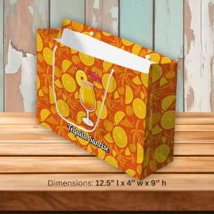 Tequila sunrise large gift bag