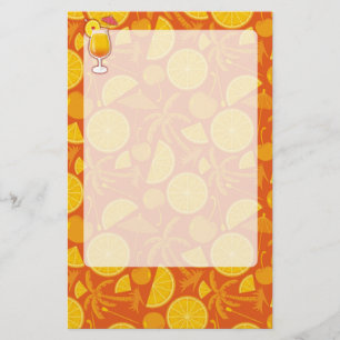 Tequila sunrise stationery