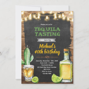 Tequila Tasting birthday invitation