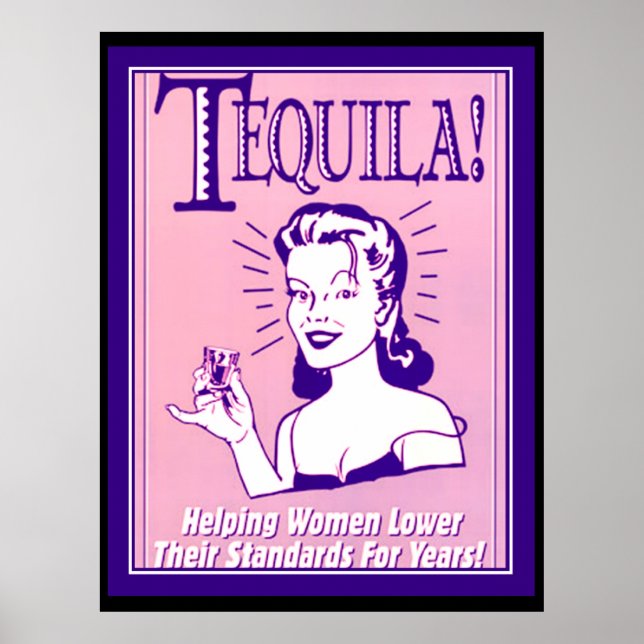 Tequila vintage poster Tequila Drink (Front)
