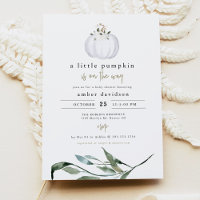 TERA Fall Greenery White Pumpkin Baby Shower