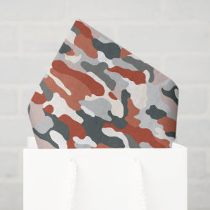 Teracotta Camouflage Tissue Paper