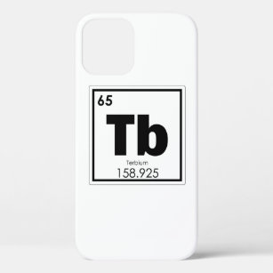 Terbium chemical element symbol chemistry formula iPhone 12 case