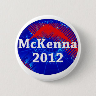 Terence McKenna 2012 Campaign 6 Cm Round Badge