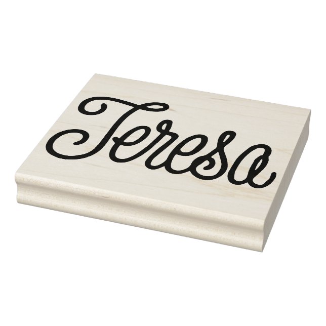 Teresa Authentic Retro Typography Art Stamp (Stamp)