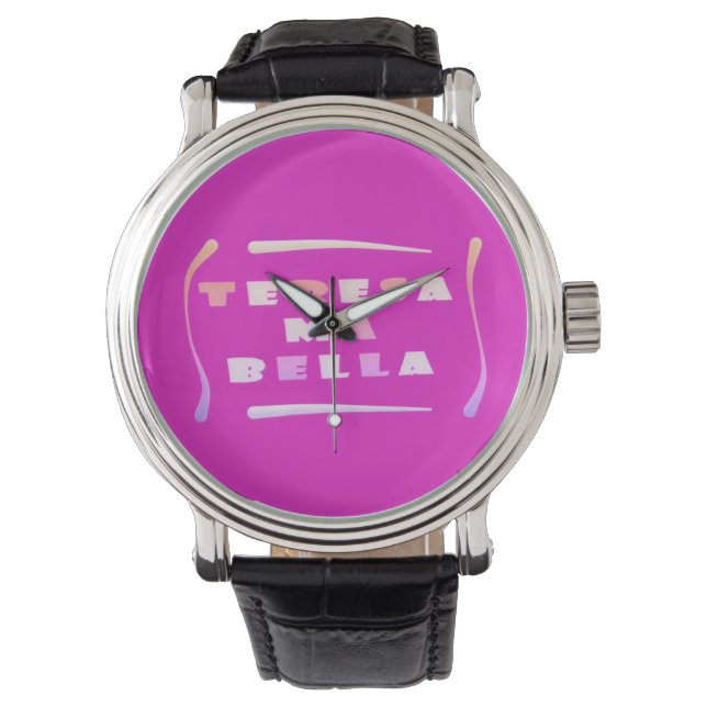 Teresa Bella made for her mixed colours CHARM Bang Watch (Front)
