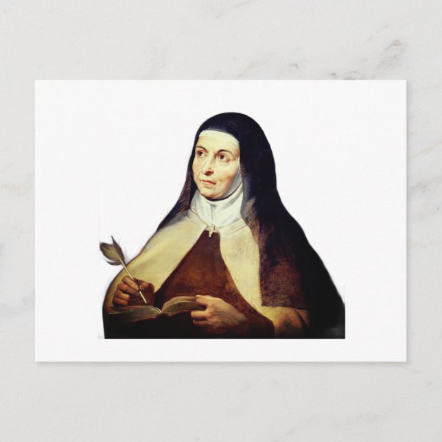 Teresa of Ávila by Rubens Postcard (Front)