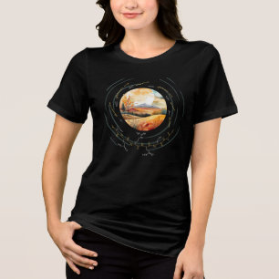 TERESA peptide, Moon3 w/ custom text, dark Tri-Blend Shirt