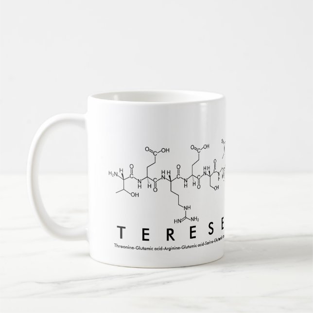 Terese peptide name mug (Left)