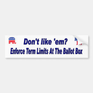 Term Limits Bumper Sticker