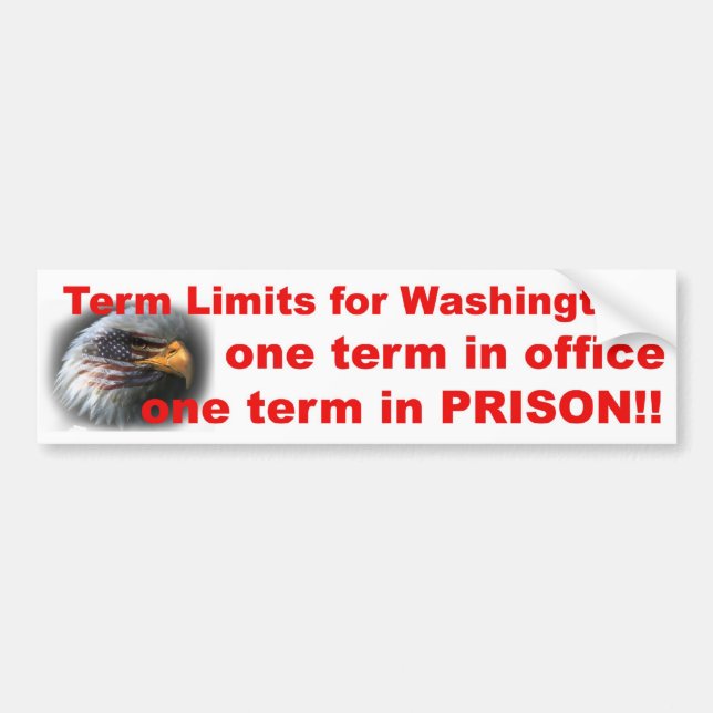 Term Limits Bumper Sticker (Front)