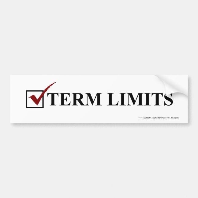 Term Limits, Vote - Bumper Sticker (Front)