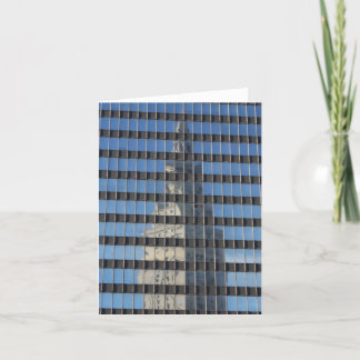 "Terminal Tower - Reflected" - Greeting Card