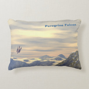 Terminal Velocity Peregrine Falcon Decorative Cushion