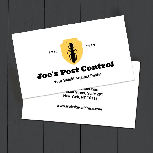 Termite Pest Control Exterminator Business Card (Creator Uploaded)
