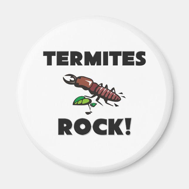 Termites Rock Magnet (Front)
