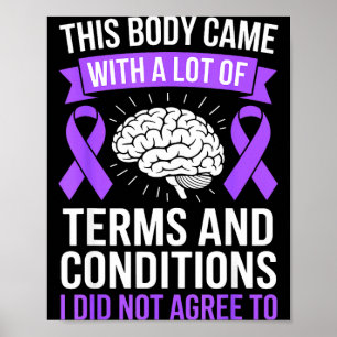 Terms and conditions sle lupus awareness fighter poster