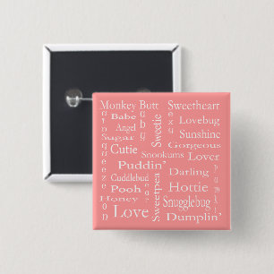 Terms Of Endearment by Shirley Taylor 15 Cm Square Badge