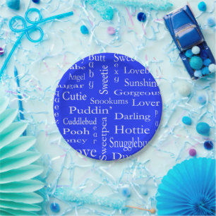 Terms Of Endearment by Shirley Taylor Paper Plate