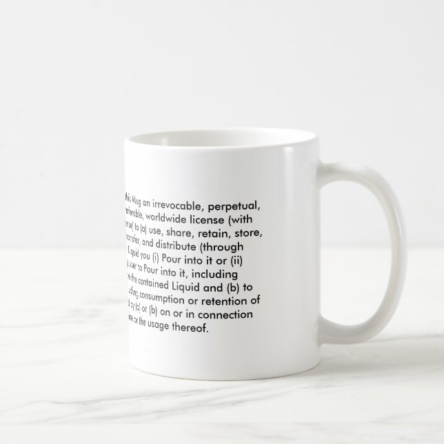 Terms Of Service Mug (Right)