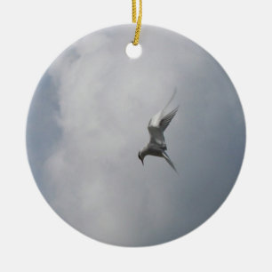 Tern in the Sky ornament, customise Ceramic Ornament