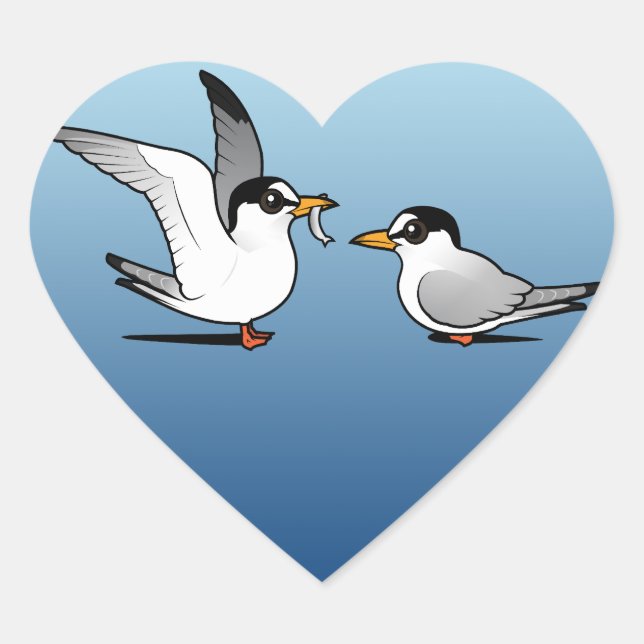 Tern Love Heart Sticker (Front)