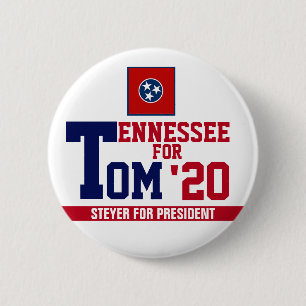 Ternnessee for Tom Steyer for President '20 6 Cm Round Badge
