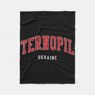 Ternopil Ukraine College University Style Fleece Blanket