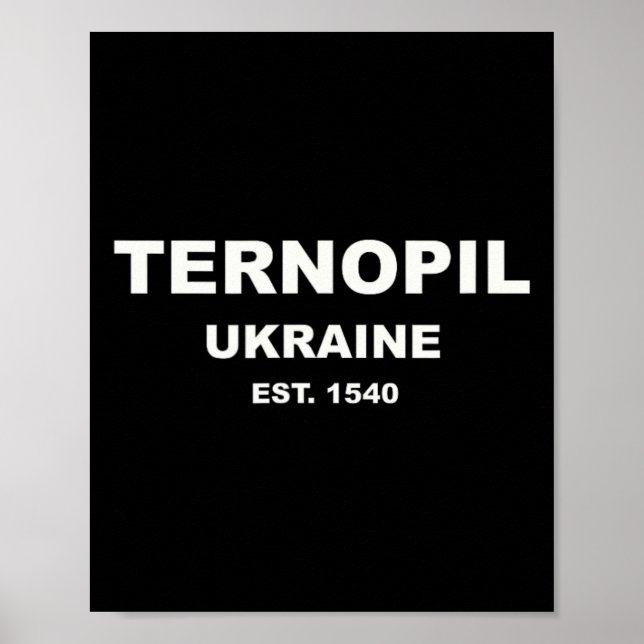 Ternopil Ukraine  Poster (Front)