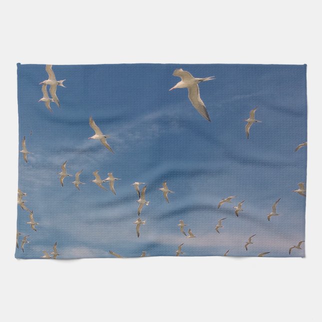 Terns Overhead Tea Towel (Horizontal)