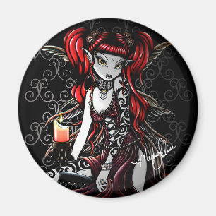 "Terra" Candle Light Tattoo Fairy Art Magnet