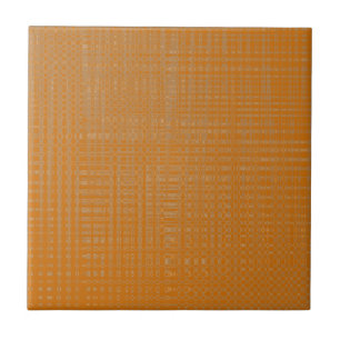 Terra Cotta Colour Weave Ceramic Tile
