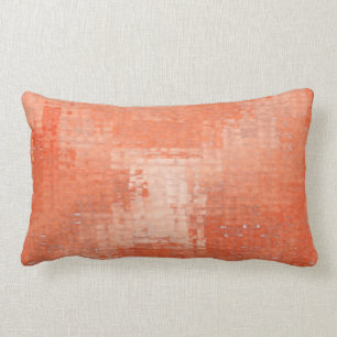Terra Cotta Distressed Grunge Lumbar Pillow