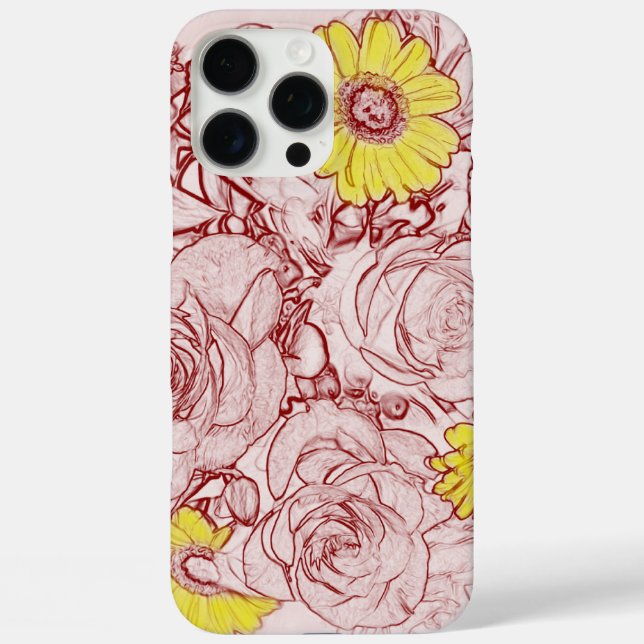 Terra Cotta Edged Bouquet Case-Mate iPhone Case (Back)