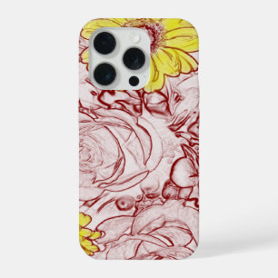Terra Cotta Edged Bouquet iPhone 15 Pro Case