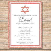 Terra Cotta Jewish Baby Naming Ceremony Brit Milah