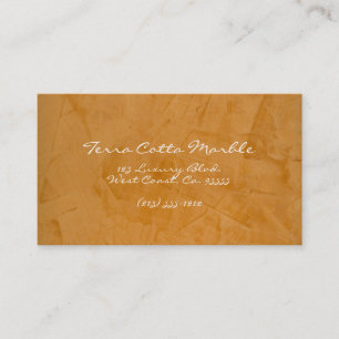 Terra Cotta Marble Business Card