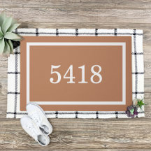 Terra Cotta Personalised Address Number