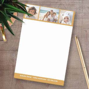 Terra Cotta Photo Collage - Custom Personal Post-it Notes