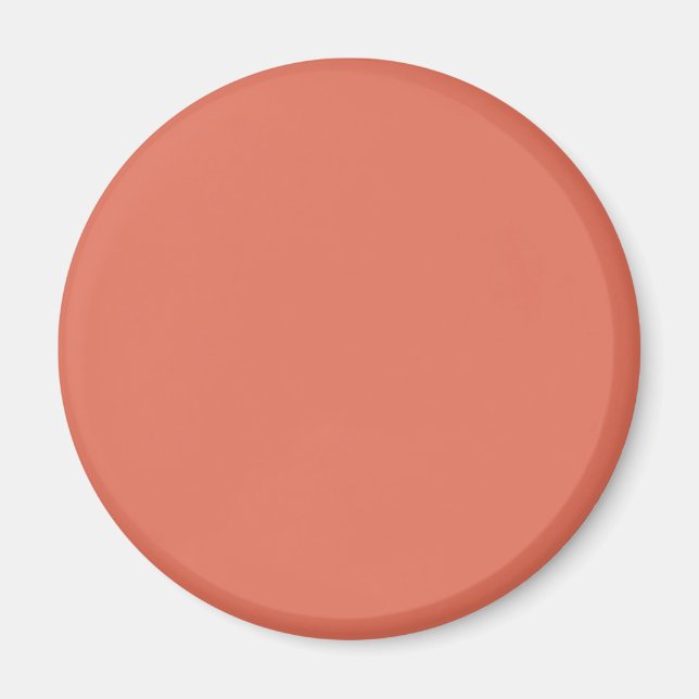 Terra Cotta Red E2725B Colour Add Your Name Option Magnet (Front)