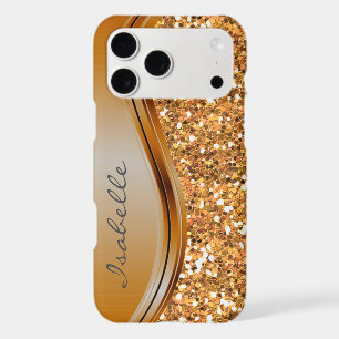 Terra Cotta Sparkle Glam Bling Personalised Metal