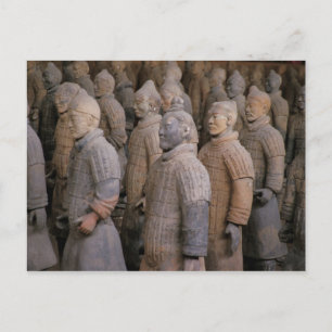 Terra Cotta warriors in Emperor Qin Shihuang's Postcard