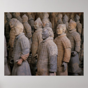 Terra Cotta warriors in Emperor Qin Shihuang's Poster