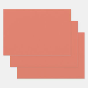 Terra Cotta Wrapping Paper Sheet