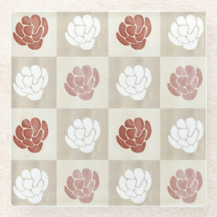 Terra Flora Grid Glass Coaster