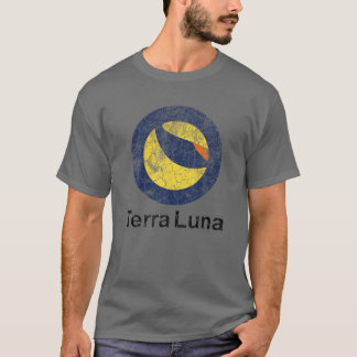 Terra LUNA Crypto Distressed Logo T-Shirt