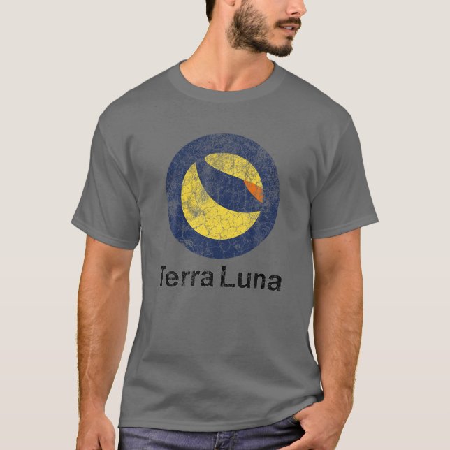 Terra LUNA Crypto Distressed Logo T-Shirt (Front)